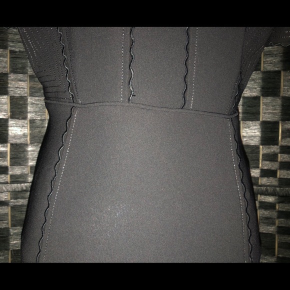 COACH Black mini dress Classic/Timeless (authentic) Lattice Trim - Picture 8 of 16